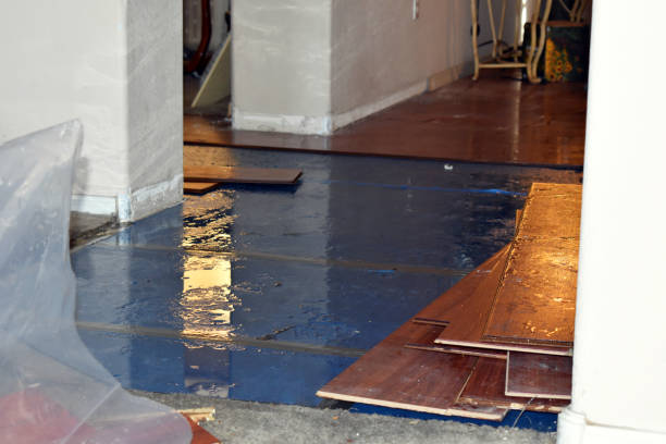 Professional Flood Damage Repair technician working in Staley, NC